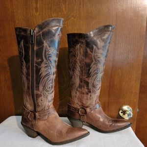 Beautiful and Unique Laredo Tall Harness Boots NWOT
